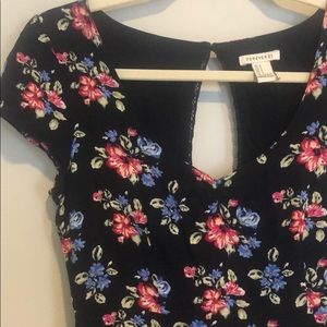 Floral Keyhole Dress